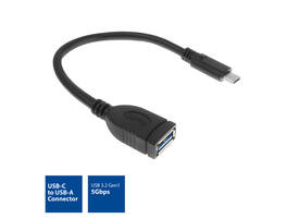 Kabel ACT USB 3.0 OTG USB-C male naar USB-A female