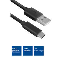 Kabel ACT USB 2.0 USB-A naar USB-C 1 meter
