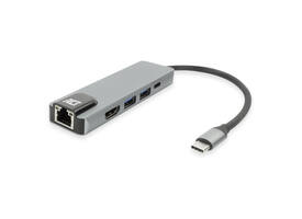 Dockingstation ACT USB-C 4K voor 1 HDMI monitor