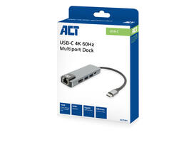 Dockingstation ACT USB-C 4K voor 1 HDMI monitor