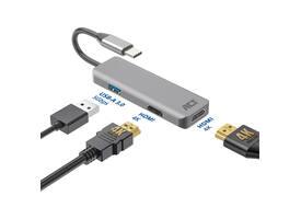Adapter ACT USB-C 4K multiport voor 2 HDMI monitoren