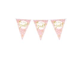 Party Flags foil It's a girl!