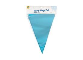 Party Flag Foil Baby Blue