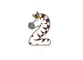 Jungle candle 2 Zebra