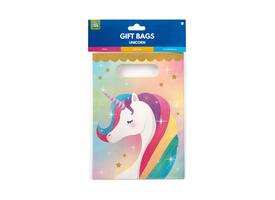 Cadeau tasjes Unicorn papier 23x16,5cm 6 stuks