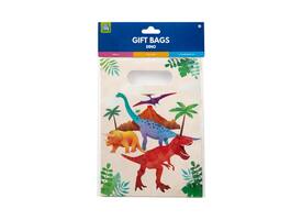 Cadeau tasjes Dino papier 23x16,5cm 6 stuks
