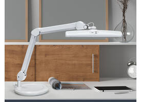 Werkpleklamp MAUL Intro LED dimbaar op voet wit