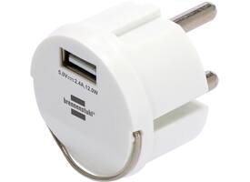 Stopcontactadapter Brennenstuhl USB A 2.4A wit