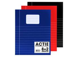 Schrift SOHO Basic A5 lijn 80 pagina's 70gr assorti 8+2 gratis