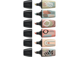 Markeerstift STABILO BOSS naturevibes assorti 6 stuks