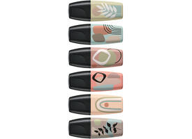 Markeerstift STABILO BOSS naturevibes assorti 6 stuks