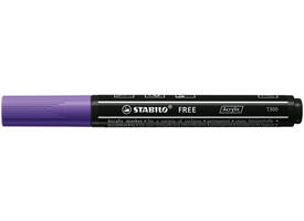 Acrylmarker STABILO  Free Acrylic T300 paars