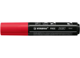 Acrylmarker STABILO  Free Acrylic T800C karmijnrood