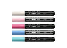 Acrylmarker STABILO  Free Acrylic T300 Candy assorti 5 stuks