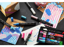 Acrylmarker STABILO  Free Acrylic T300 Candy assorti 5 stuks