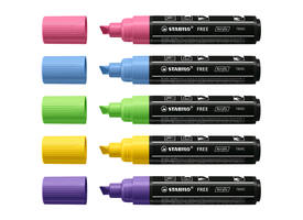 Acrylmarker STABILO  Free Acrylic T800C Seaside assorti 5 stuks