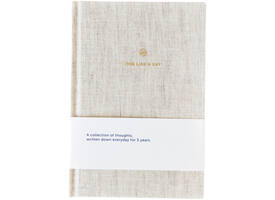 Dagboek A-Journal One Line A Day Linen lijn