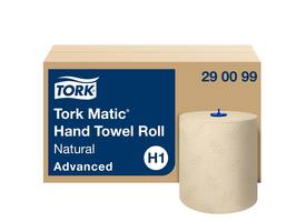 Handdoekrol Tork H1 Matic Advanced 2-laags 150m naturel 290099