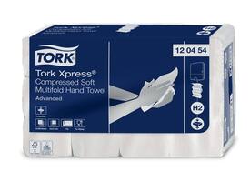 Handdoek Tork H2 Xpress compressed Advanced multifold 2-laags 212x320mm 12x200 vel wit 120454