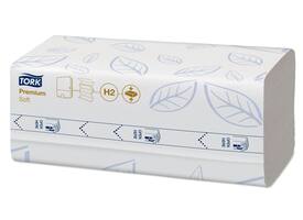 Handdoek Tork H2 Xpress compressed Premium multifold 2-laags 212x320mm 12x170 vel wit 100888
