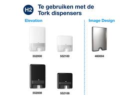 Handdoek Tork H2 Xpress compressed Premium multifold 2-laags 212x320mm 12x170 vel wit 100888