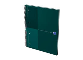 Spiraalblok Oxford International Notebook A4+ lijn 160 pagina's groen