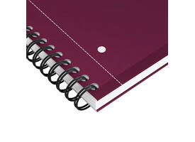 Spiraalblok Oxford International Notebook A4+ lijn 160 pagina's rood