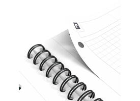 Spiraalblok Oxford International Notebook A4+ ruit 5X5mm 160 pagina's zwart