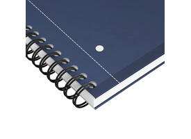 Spiraalblok Oxford International Notebook A4+ lijn 160 pagina's blauw