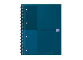 Spiraalblok Oxford International Notebook A4+ lijn petrol blauw