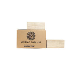 Handdoek The Good Roll bamboe z-vouw 2-laags 230x210mm 20x200 vel naturel