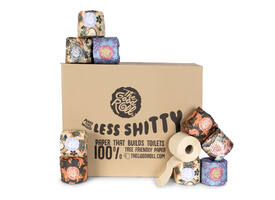 Toiletpapier The Good Roll The Panda Edition bamboe 2-laags 24x300 vel naturel