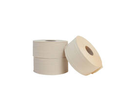 Toiletpapier The Good Roll jumbo klein bamboe 2-laags 18x180m naturel