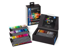 Brushpen Staedtler PigmentArts set à 60 kleuren