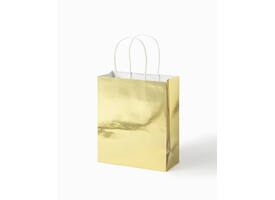 Cadeautas Folia goud kraft 18x21x8cm 7 stuks