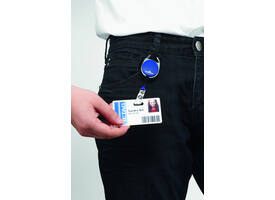 Afrolmechanisme Durable Style met drukknopsluiting blauw 10 stuks