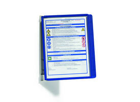 Wandelement Durable Vario Wall met 5-tassen blauw