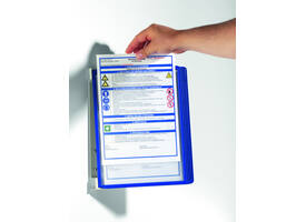Wandelement Durable Vario Wall met 5-tassen blauw