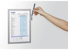 Duraframe Durable 498923 Note A4 magnetisch zilver