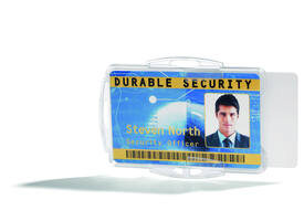 Badge Durable voor 2 kaarten 10 stuks
