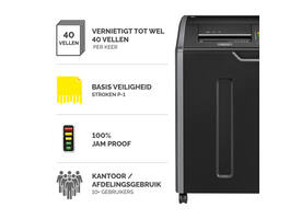 Papiervernietiger Fellowes Powershred 425I stroken 5,8mm