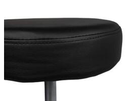 Tabouret kruk Office hoog met gasveer harde wielen zw