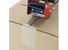 Verpakkingstape dispenser Rapesco Germ-Savvy 960 antibacterieel met transparante tape zwart