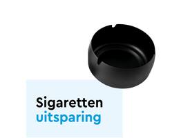 Asbak BRASQ tafelmodel 1 liter met deksel AT700 zwart
