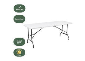 Vouwtafel BRASQ 180x70x74cm FT180 wit