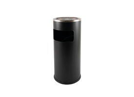 Afvalbak met asbak BRASQ 11 liter AT500 zwart