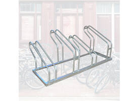 Fietsenrek BRASQ  4 fietsen BS400 zilver