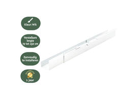 Kabelgoot BRASQ verstelbaar 75-150cm CT100 wit