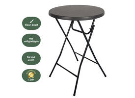 Statafel BRASQ 80cm BT100 zwart