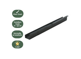 Kabelgoot BRASQ verstelbaar 75-150cm CT100 zwart